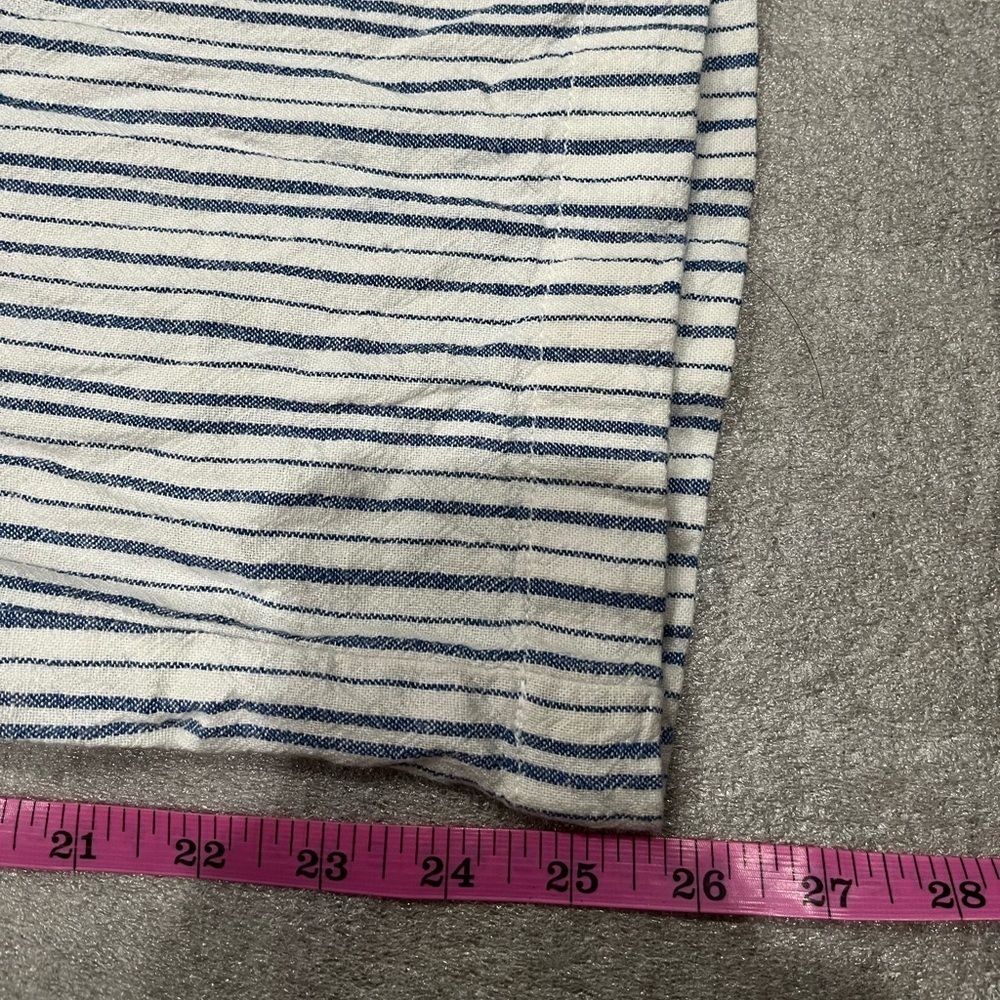 Old Navy Blue and White Striped Linen-Blend Jumpsuit - Picture 5 of 10